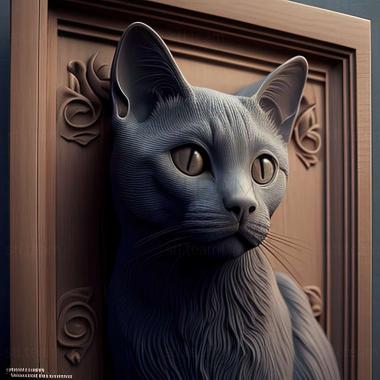 3D model Korat cat (STL)